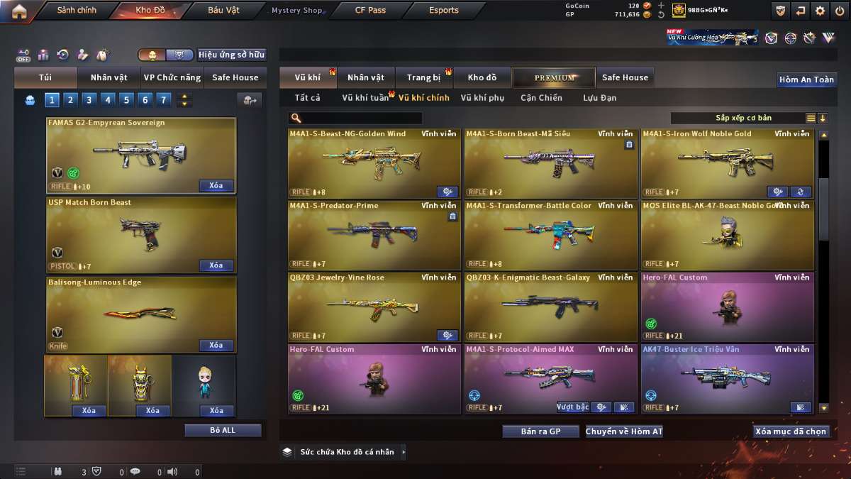 shop acc cf uy tin gia re
